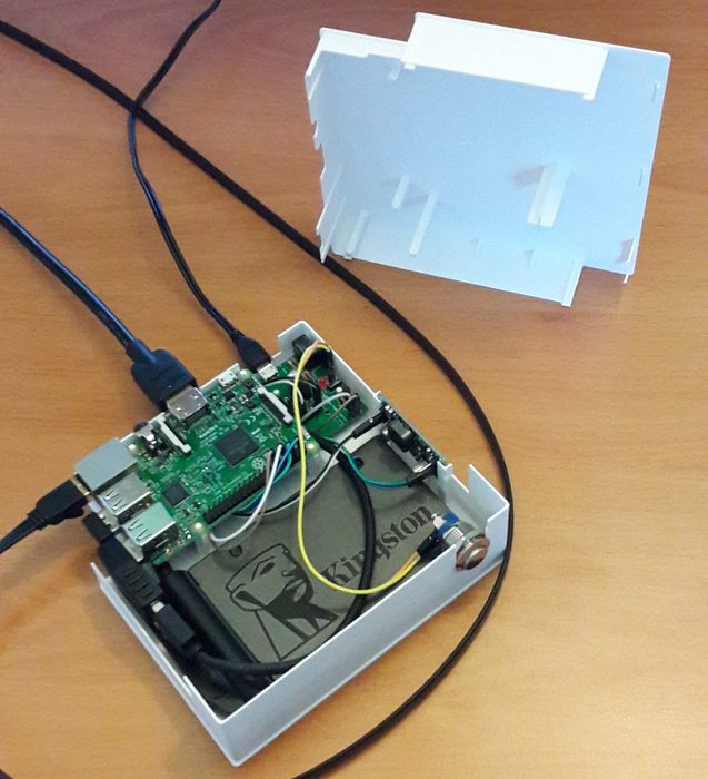 Boîtier pour Raspberry Pi et disque SSD