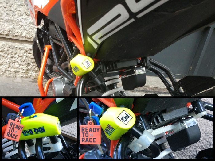 Support d'antivol pour moto